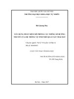 Xây dựng phần mềm mô phỏng các thông số đường truyền của hệ thống vệ tinh nhỏ quan sát trái đất 