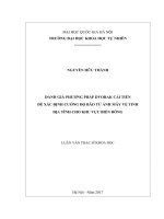 Đánh giá phương pháp DVORAK cải tiến để xác định cường độ bão từ ảnh mây vệ tinh địa tĩnh cho khu vực biển đông 