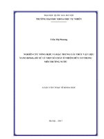 Nghiên cứu tổng hợp, và đặc trưng cấu trúc vật liệu nano binbo4 để xử lý một số chất ô nhiễm hữu cơ trong môi trường nước 