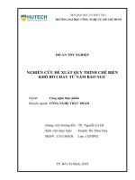 Nghiên cứu quy trình sản xuất khô bò chay từ nấm bào ngư 