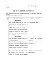 Giáo án tiểu học môn tiếng anh tuần 2 soạn theo định hướng PTNLHS năm học 2018 2019 