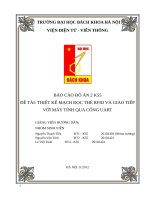 THIẾT KẾ MẠCH ĐỌC THẺ RFID VÀ GIAO TIẾP VỚI MÁY TÍNH QUA CỔNG UART