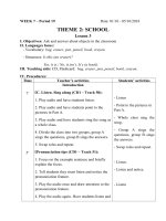 Giáo án tiểu học môn tiếng anh tuần 7 soạn theo định hướng PTNLHS năm học 2018 2019 