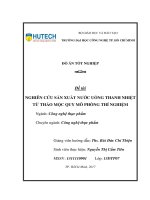 Nghiên cứu sản xuất nước uống thanh nhiệt từ thảo mộc quy mô phòng thí nghiệm 