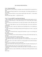 Đề cương ôn tập môn Quy hoạch môi trường