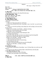 Giáo án tiểu học môn tin học tuần 2 soạn theo định hướng PTNLHS năm học 2018 2019 