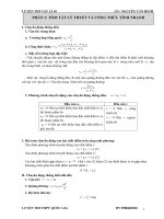 Chuyên đề luyện thi lớp 10 môn vật lý , chuyển động cơ  có bài tập tự luận, trắc nghiệm và lời giải chi tiết