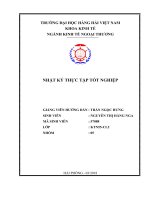 Nhật ký thực tập ngành kinh tế ngoại thương  đại học hàng hải