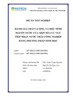 Đánh giá chất lượng và độc tính nguồn nước của một số lưu vực tiếp nhận nước thải công nghiệp bằng phướng pháp sinh học 