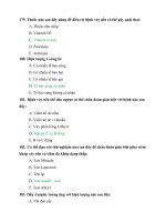 bo cau hoi trac nghiem da lieu p2