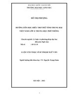 HƯỚNG DẪN ĐỌC HIỂU THƠ TRỮ TÌNH TRUNG ĐẠI LỚP 11