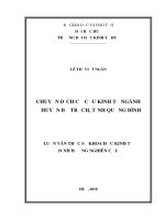 Chuyển dịch cơ cấu kinh tế ngành ở huyện bố trạch, tỉnh quảng bình 