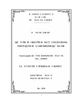 Quản trị rủi ro tín dụng tại ngân hàng TMCP quân đội   chi nhánh quảng trị 
