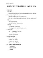 Giáo án Sinh học 6 bài 31: Thụ tinh, kết hạt và tạo quả