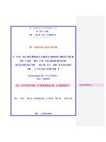 VẬN DỤNG mô HÌNH CAMELS TRONG PHÂN TÍCH HIỆU QUẢ HOẠT ĐỘNG KINH DOANH NGÂN HÀNG THƯƠNG mại cổ PHẦN sài gòn TRƯỚC và SAU sáp NHẬP 