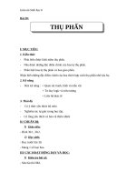 Giáo án Sinh học 6 bài 30: Thụ phấn