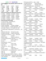 UNIT 5  PRACTICE TEST 4 with key 