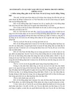 SO SÁNH GIỮA ÁN LỆ VIỆT NAM VỚI ÁN LỆ TRONG TRUYỀN THỐNG THÔNG LUẬT