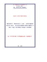 Thu hút sự tham gia của người dân trong xây dựng đường giao thông nông thôn tại huyện quảng ninh, tỉnh quảng bình 