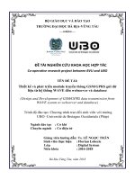 Thiết kế và phát triển module truyền thông GSM GPRS gửi dữ liệu từ hệ thống WAVE đến webserver và database đề tài nghiên cứu khoa học 