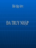 Slide thuyết trình TỔNG QUAN về CÔNG NGHỆ đa TRUY NHẬP