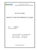 Thiết kế và thi công mô hình cửa tự động 