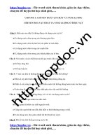 135 câu hỏi ôn tập chương 1 chuyển hóa vật chất và năng lượng ở thực vật   file word có lời giải chi tiết 
