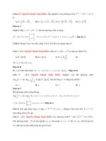 Lớp 12   số mũ và logarit   (NGUYỄN THANH TÙNG) 43câu số mũ  và logarit từ đề thi năm 2018 