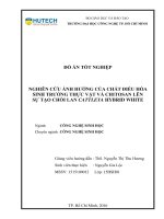Nghiên cứu ảnh hưởng của chất điều hòa sinh trưởng thực vật và chitosan lên sự tăng trưởng và nhân chồi cattleya hybrid white 
