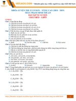 bài tập trắc nghiệm CHẤT BÉO