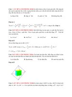 Lớp 12   HÌNH học KHÔNG GIAN   (GV hứa lâm phong) 65 câu hình học không gian từ đề thi năm 2018 