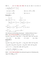 Lớp 12   số mũ và logarit   (GV lê TUẤN ANH) 31 câu số mũ  và logarit từ đề thi năm 2018 