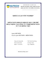 Kiểm toán khoản khoản mục chi phí hoạt động tại công ty tnhh kiểm toán tư vấn rồng việt 