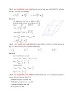 Lớp 12   HÌNH học KHÔNG GIAN   (GV nguyễn thị lanh) 54 câu hình học không gian từ đề thi năm 2018 