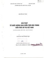 Giải pháp tổ chức không gian vườn trên mái trong kiến trúc đô thị việt nam (tt) 