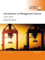 Introduction to management science 12th global edtion by taylor 
