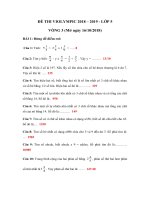 Đề thi violympic toán lớp 5 vòng 3 năm 2018   2019 