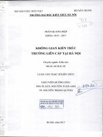 Không gian kiến trúc trường liên cấp tại hà nội (tt) 