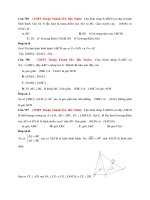 Lớp 12   HÌNH học KHÔNG GIAN   ( trường không chuyên) 1212 câu hình học không gian p2 