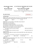 Đề thi chính thức môn vật lý THPT quốc gia năm 2018   mã 206   file word có lời giải (miễn phí) 