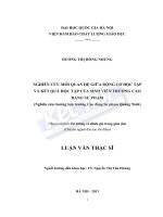 NGHIÊN CỨU MỐI QUAN HỆ GIỮA ĐỘNG CƠ HỌC TẬP VÀ KẾT QUẢ HỌC TẬP CỦA SINH VIÊN TRƯỜNG CAO ĐẲNG SƯ PHẠM (NGHIÊN CỨU TRƯỜNG HỢP TRƯỜNG CAO ĐẲNG SƯ PHẠM QUẢNG NINH)