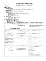 chuyên đề luyện thi tuyển sinh lớp 10,giao an on tuyen sinh 10