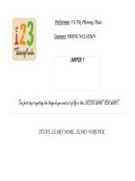 Một số cách phát âm cơ bản TA