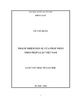 Trách nhiệm dân sự của pháp nhân theo pháp luật việt nam 