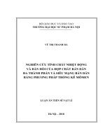 Nghiên cứu tính chất nhiệt động và đàn hồi của hợp chất bán dẫn đa thành phần và siêu mạng bán dẫn bằng phương pháp thống kê mômen
