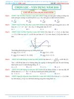 45 bài tập ứng dụng đạo hàm giải các bài toán có đáp án 