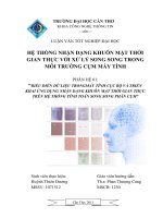 Hệ thống nhận dạng khuôn mặt trời gian thực với xử lý song song trong môi trường cụm máy tính