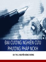 bài giảng nghiên cứu khoa học trong y hoc