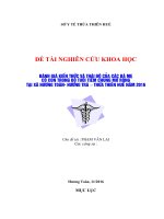 “Đánh giá kiến thức và thái độ của các bà mẹ có con trong độ tuổi tiêm chủng mở rộng tại xã Hương Toàn- Hương Trà – Thừa Thiên Huế năm 2016