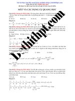 Lớp 11   mắt và các DỤNG cụ QUANG học   21 câu từ đề thi thử THPTQG năm 2018 giáo viên hoàng sư điểu image marked 